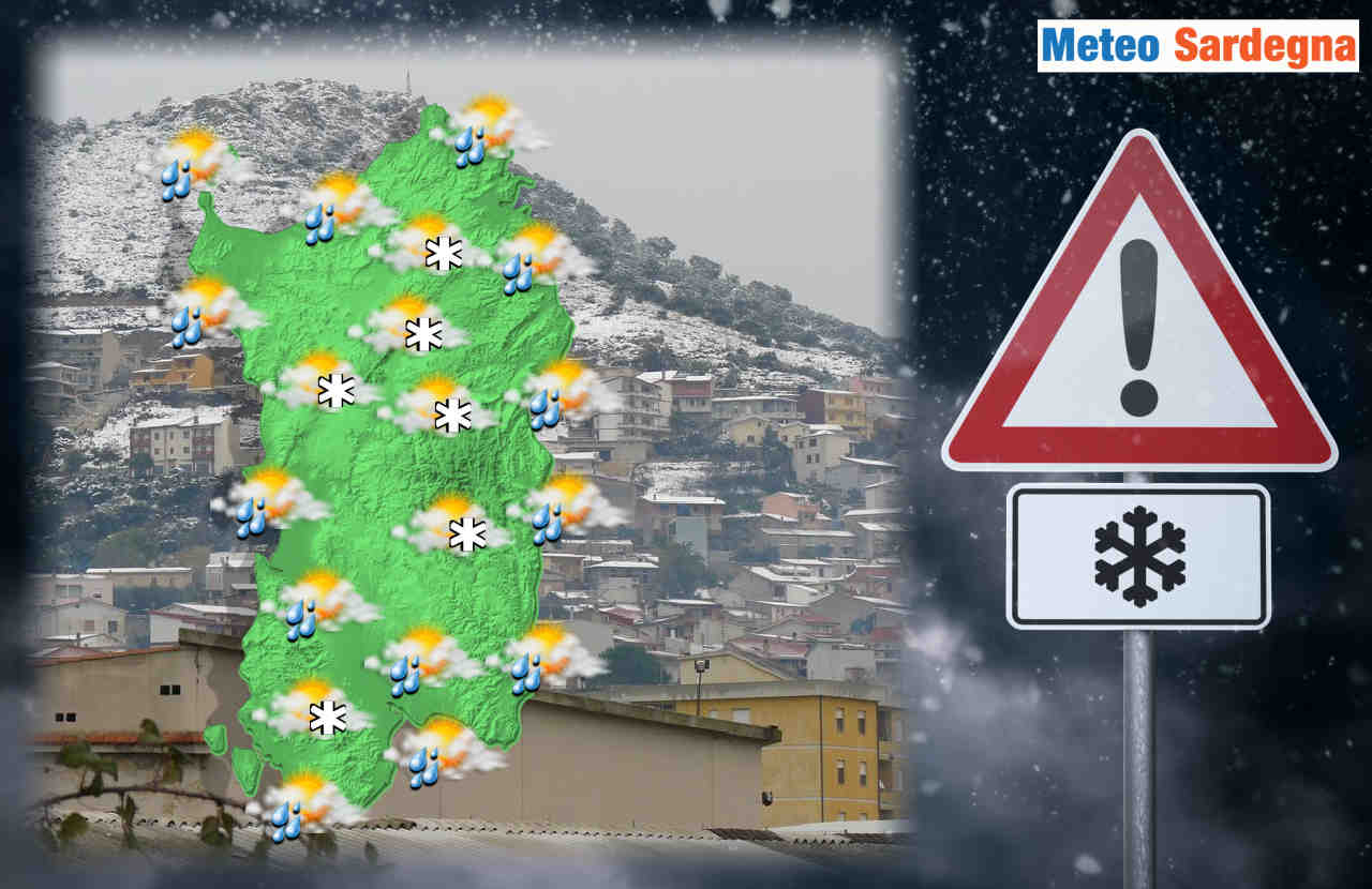 meteo prossimi giorni sardegna - Sardegna, bollettino meteo: altro Maltempo e diverse occasioni di Neve sui rilievi