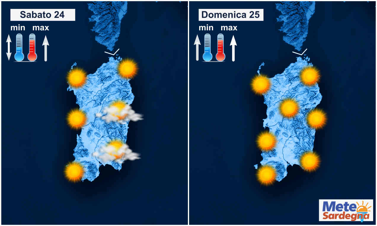 meteo prossimi giorni - Sardegna, meteo con temperature quasi estive nei prossimi giorni