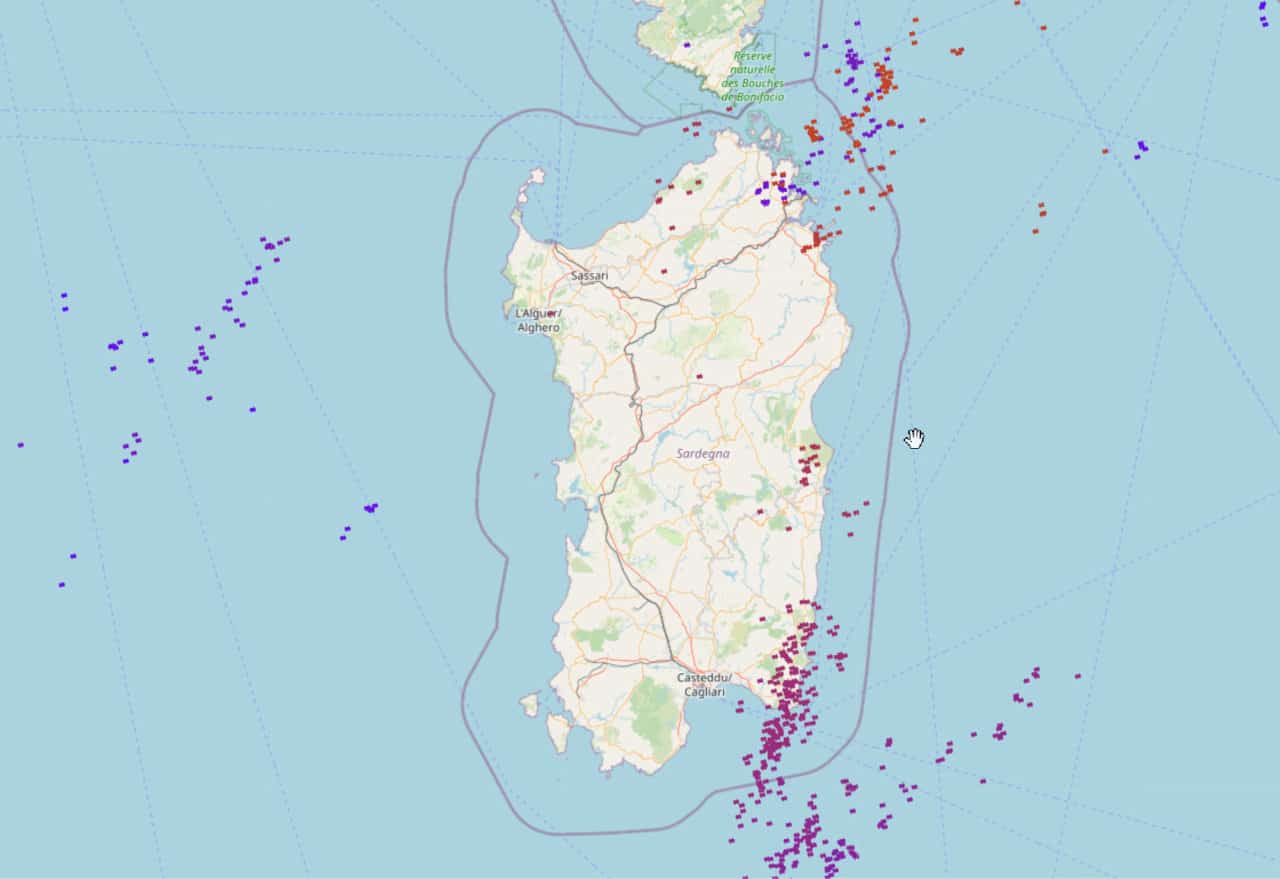 tracciato temporali - Meteo in Sardegna, tuoni e lampi nella notte tropicale