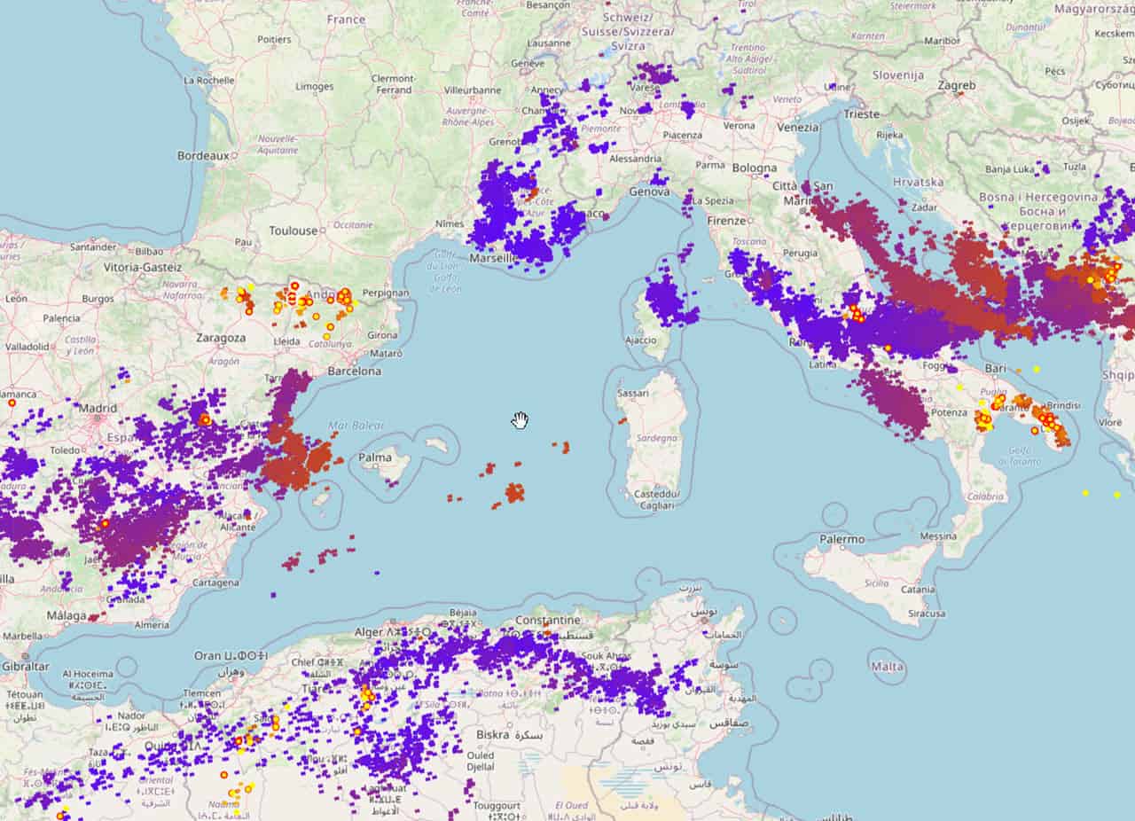 2021 08 25 15 33 19 - Aggiornamento, Meteo Sardegna: escalation di forti temporali attorno alla regione. Focus e previsioni