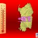 sardegna con rischio ondata di calore