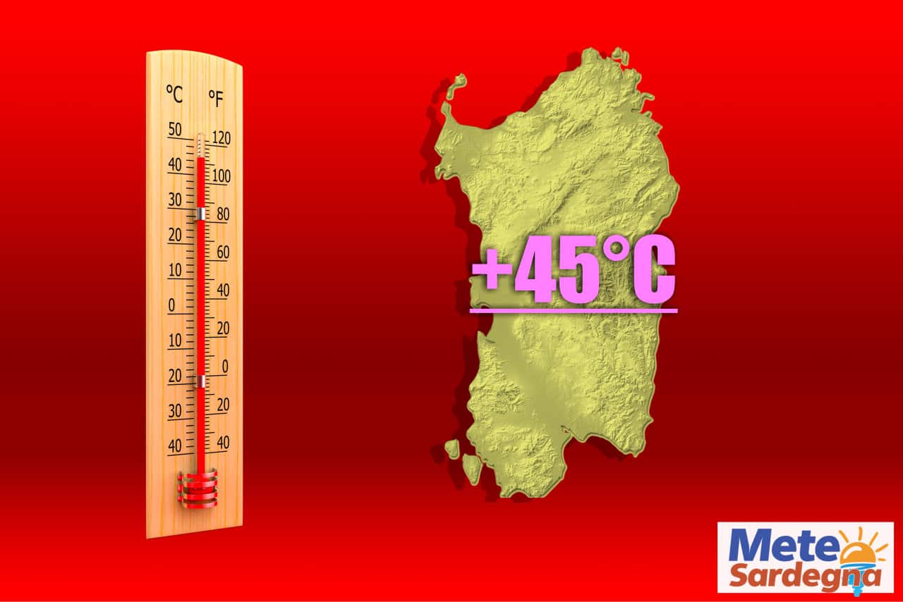 meteo sino 45 gradi certi - SARDEGNA meteo verso punte di CALDO sopra 45 gradi