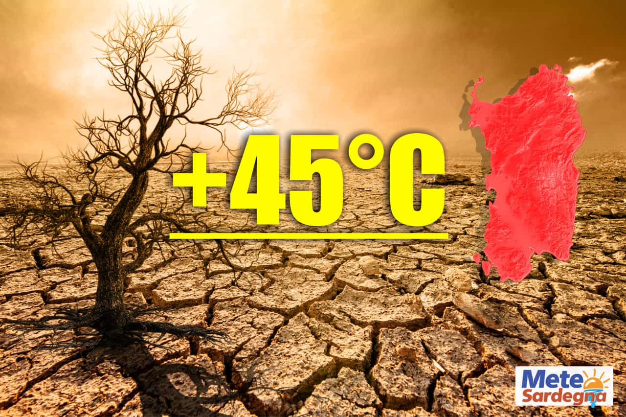 ondata di calore persistente in sardegna - CALDO a 45 gradi a due passi da Cagliari: meteo con Caldo persistente in Sardegna