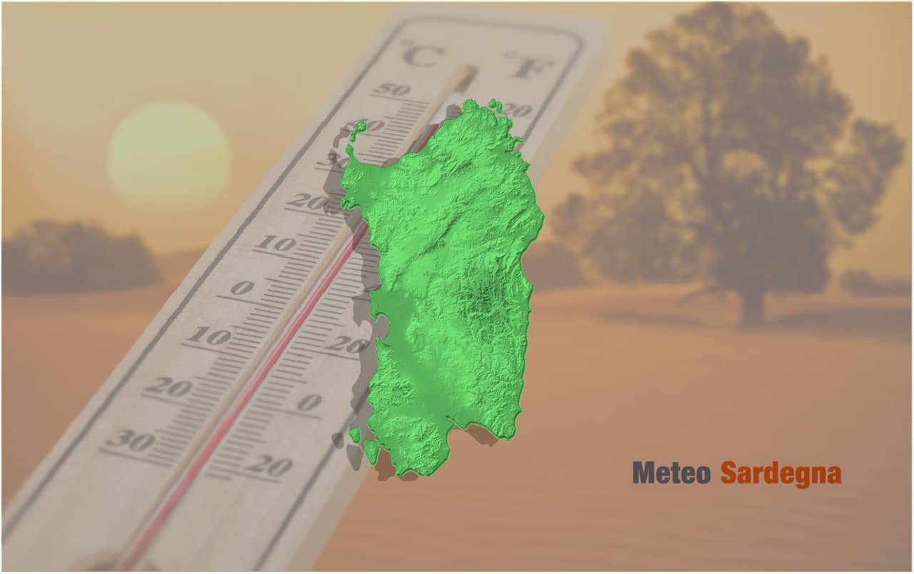 caldo eccezionale - SARDEGNA, meteo estivo, tropicale. Umidità esagerata. Mediterraneo caldissimo