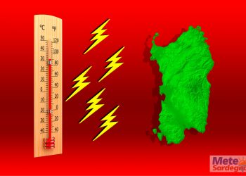 sardegna caldo e temporali 350x250 - Meteo Sardegna, Temporali simil Tropicali. Mappe a confronto