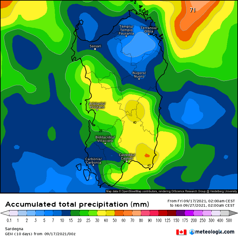 xx model en 343 0 modcan 2021091700 240 1177 157 - Meteo Sardegna, l’arrivo delle grandi piogge