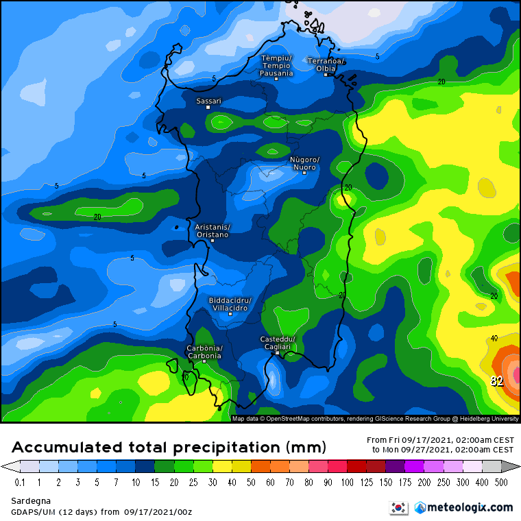 xx model en 343 0 modkor 2021091700 240 1177 157 - Meteo Sardegna, l’arrivo delle grandi piogge