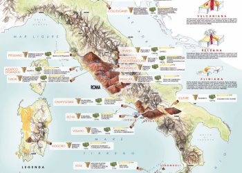 mappa vini vulcanici italia 350x250 - Sardegna, meteo da Desulo, la grande neve del 29 novembre 2021