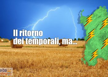 meteo con temporali sardegna 350x250 - Venerdì temperature in picchiata