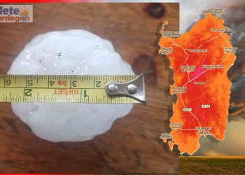 sardegna meteo con grandine grosse dimensioni