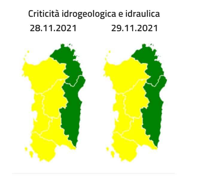 2021 11 28 14 25 47 - SARDEGNA allerta meteo della Protezione Civile. Neve sui rilievi, obbligo di catene