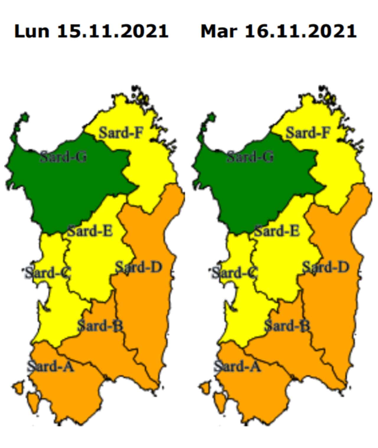 allerta meteo del 15 11 2021 - Pesante ALLERTA METEO per la SARDEGNA: Mediterraneo è un ribollire di cicloni extra-tropicali