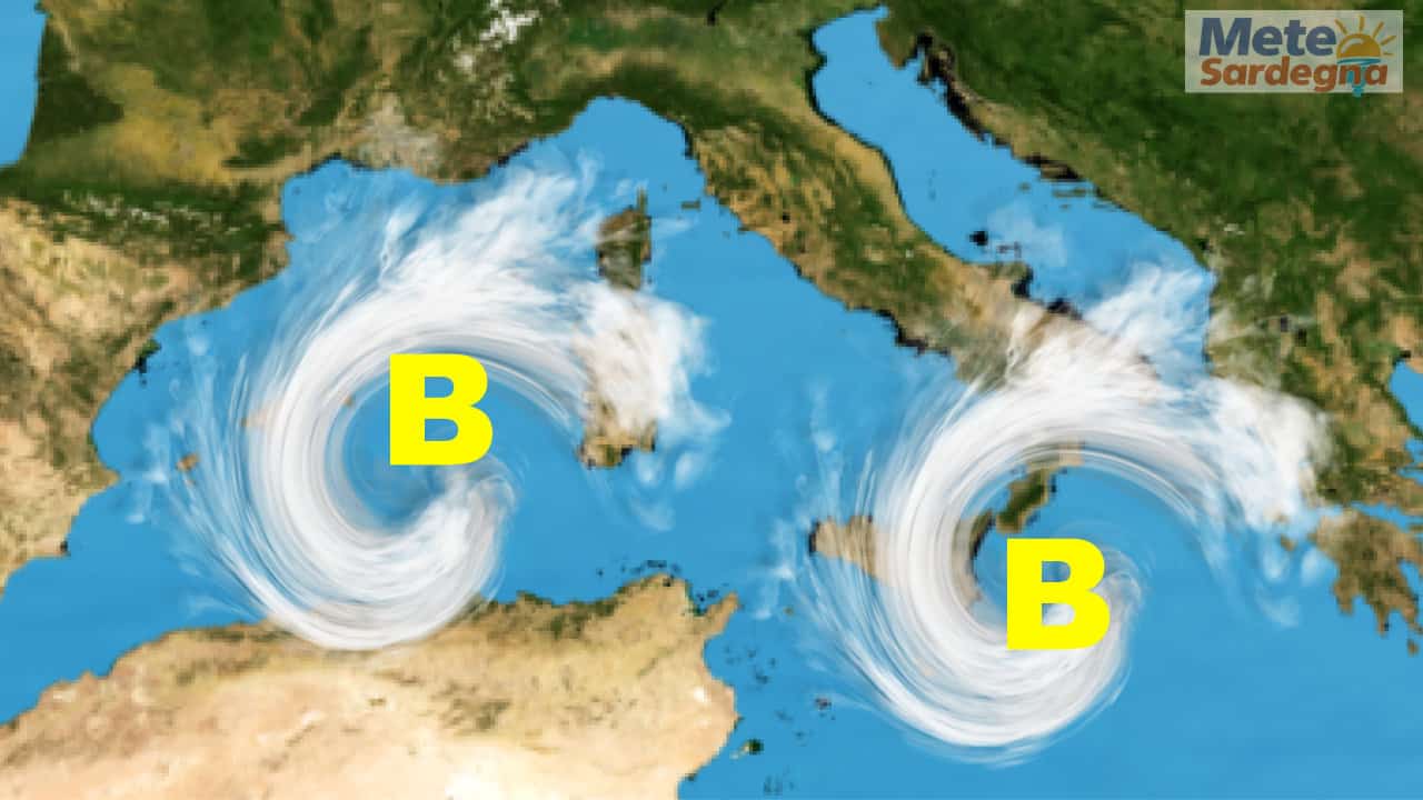 evoluzione meteo sardegna prossimi giorni - Meteo SARDEGNA, ciclone rinforza e se ne prepara un altro dalla Sicilia
