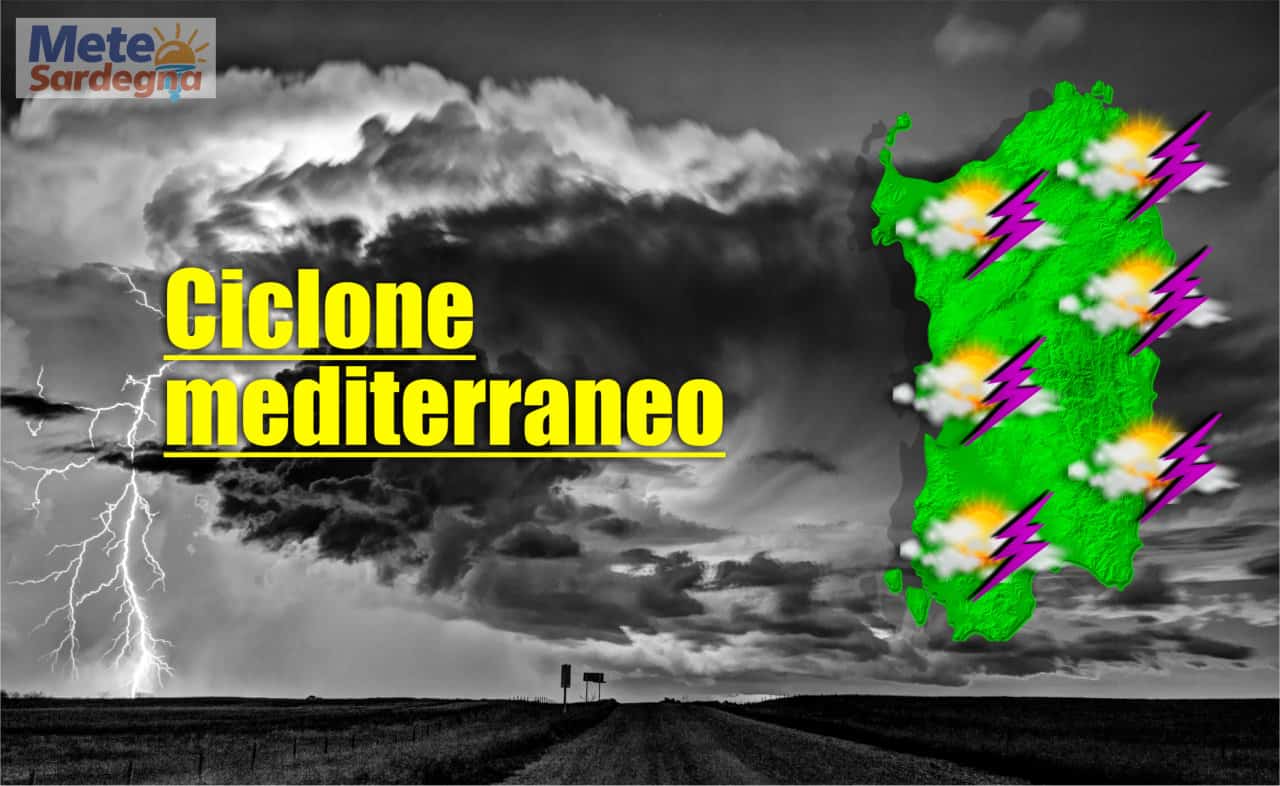 evoluzione meteo sardegna - Meteo Sardegna: il CICLONE prenderà forza. TEMPORALI in aumento