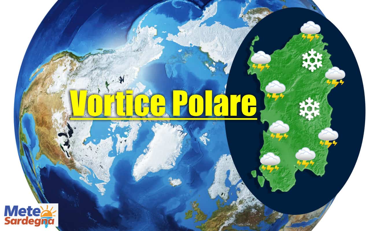meteo con vortice polare sardegna - Meteo SARDEGNA, il Vortice Polare anticipa l’Inverno, con altra NEVE e MALTEMPO