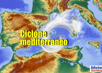 sardena meteo con ciclone mediterraneo