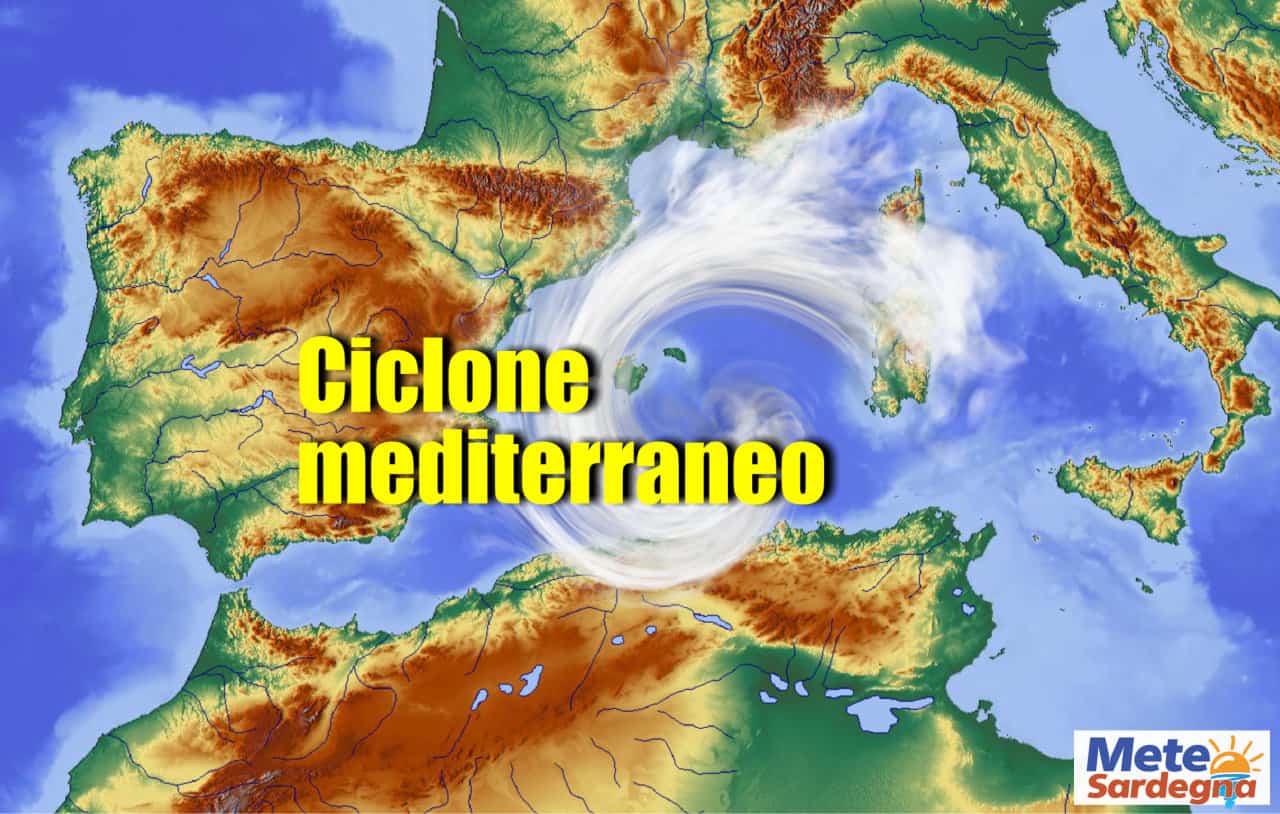 sardena meteo con ciclone mediterraneo - Meteo, SARDEGNA confermato il CICLONE MEDITERRANEO