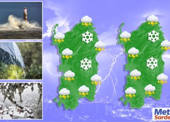 meteo sardegna maltempo 350x250 - Sardegna, bollettino meteo: altro Maltempo e diverse occasioni di Neve sui rilievi