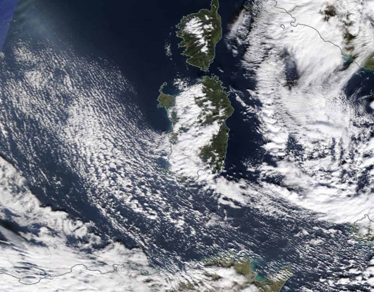 satellite sardegna 02 - Meteosat, Sardegna. Varie foto altissima risoluzione dell'11 dicembre 2021. Il Maestrale, il freddo e la neve