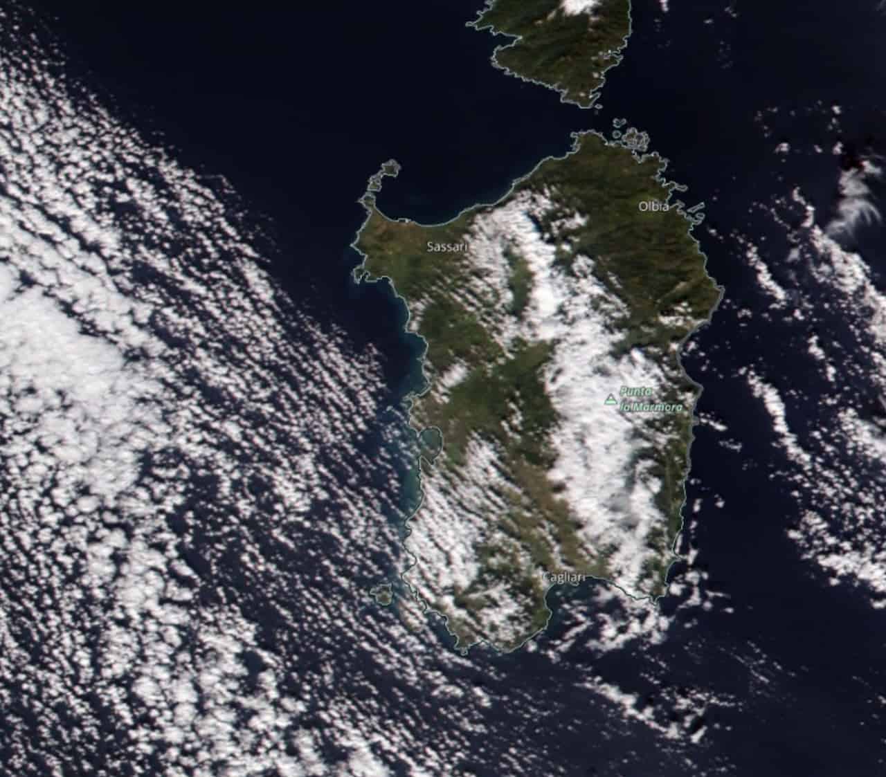 satellite sardegna 03 - Meteosat, Sardegna. Varie foto altissima risoluzione dell'11 dicembre 2021. Il Maestrale, il freddo e la neve