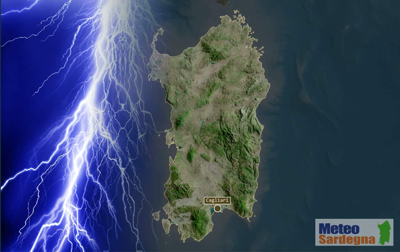 evoluzione meteo sardegna 1 - Meteo Sardegna. Il ritorno della Pioggia, ma anche della Neve, ma soprattutto del vento forte di Maestrale