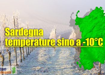 Sardegna, meteo notturno gelido in valli e pianure.