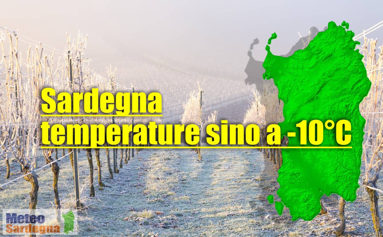 evoluzione meteo sardegna - Meteo SARDEGNA, sino a quasi DIECI Gradi Sotto Zero. Cosa succede