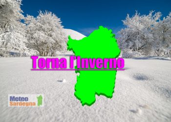 inverno sardegna 350x250 - PEGGIORAMENTO meteo nel fine settimana: Sardegna, tornerà L'INVERNO