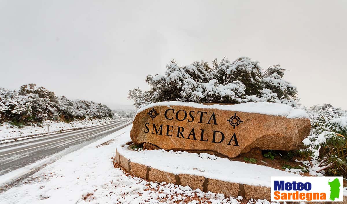 neve costa smeralda - Meteo SARDEGNA, gli effetti della rottura del Vortice Polare. Colpi di coda invernali estremi?