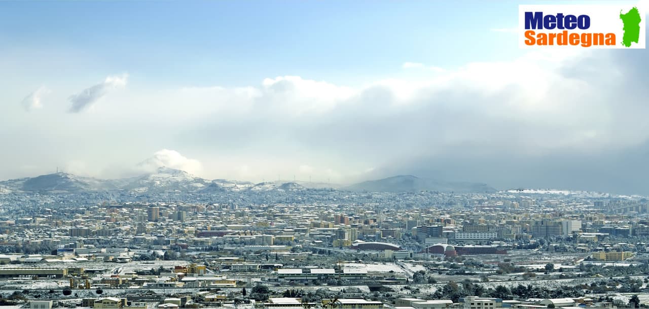 sassari con la neve meteo sardegna - Meteo SARDEGNA, gli effetti della rottura del Vortice Polare. Colpi di coda invernali estremi?