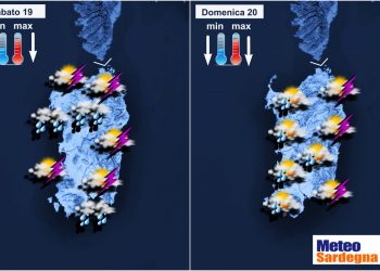 meteo sardegna 14 350x250 - Meteo perturbato fino a lunedì: grandi piogge e freddo. Bufera di vento