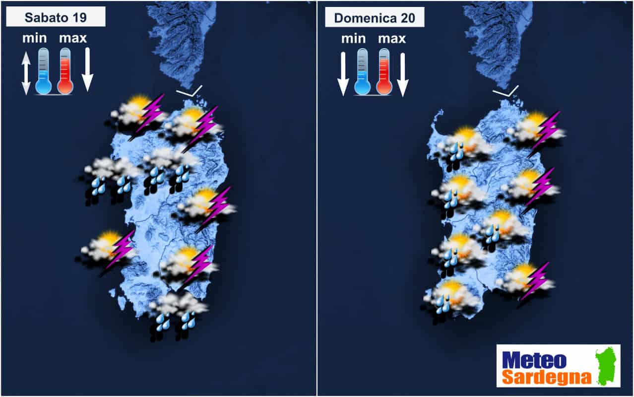 meteo sardegna 14 - Meteo Sardegna: cicloni dalla Spagna verso la nostra regione. Temporali prossime ore