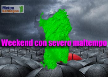 meteo sardegna 8 350x250 - Meteo, Sardegna in balia del forte MALTEMPO nel fine settimana