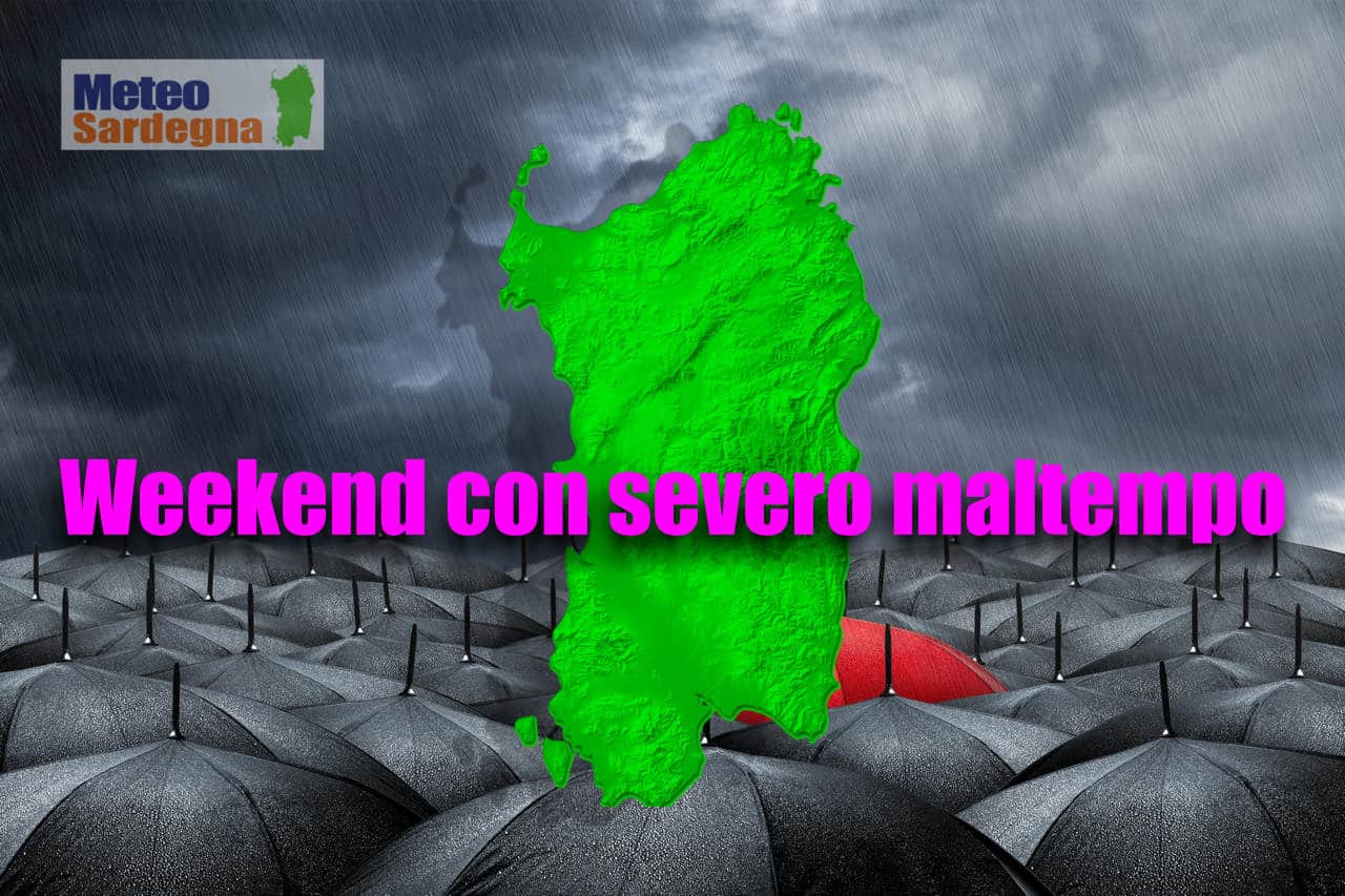 meteo sardegna 8 - Meteo, Sardegna in balia del forte MALTEMPO nel fine settimana