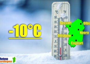 Sardegna, meteo rigido notturno. Gelate sino a -10°C.