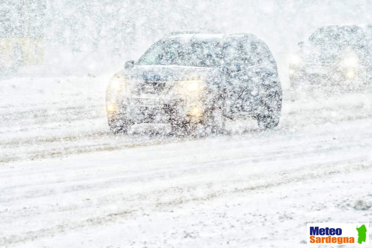 meteo 11000 - Meteo SARDEGNA, ecco i centimetri di Neve prevista per Comune