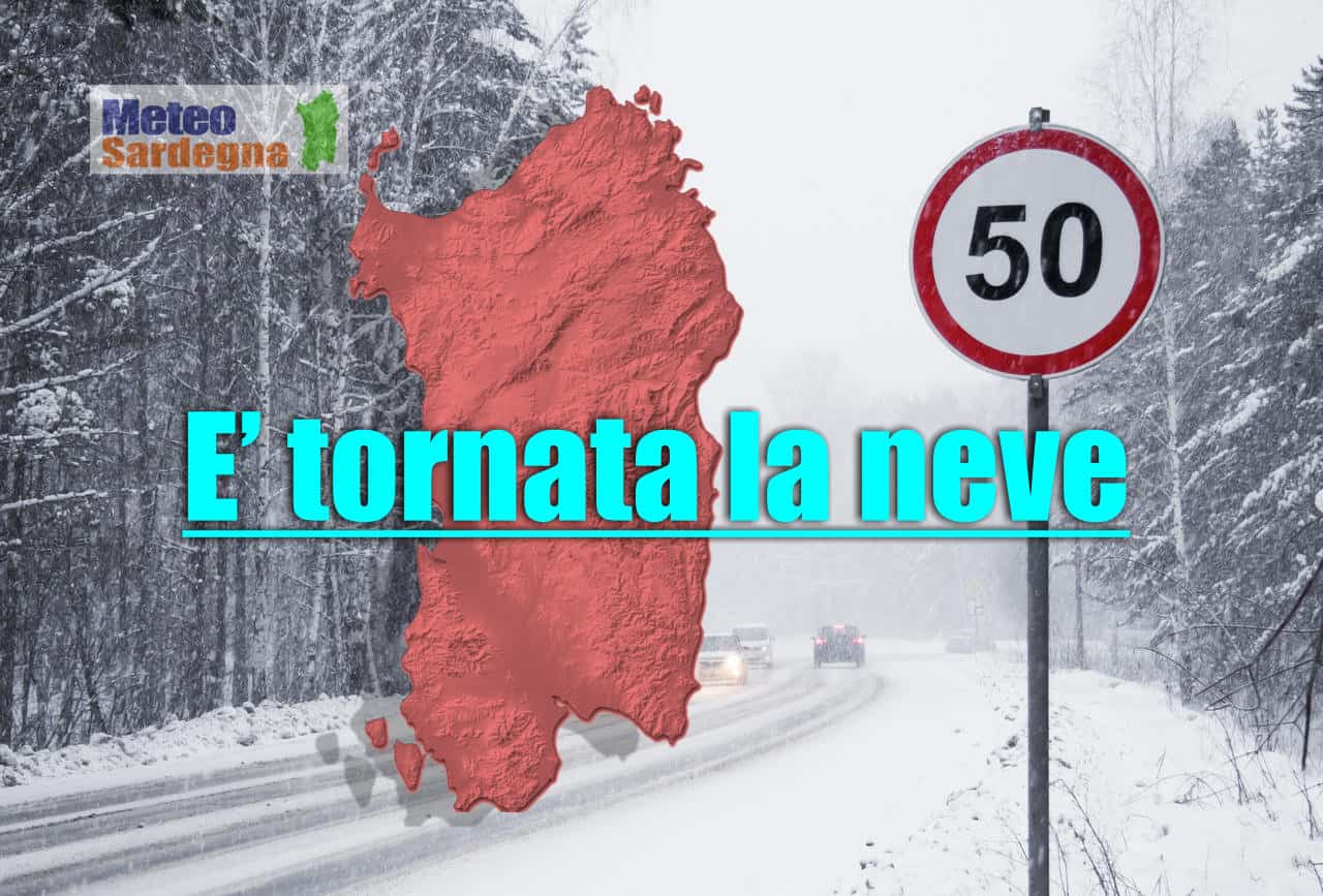 meteo sardegna 1 - Meteo d'Inverno, Sardegna sotto la neve a bassa quota