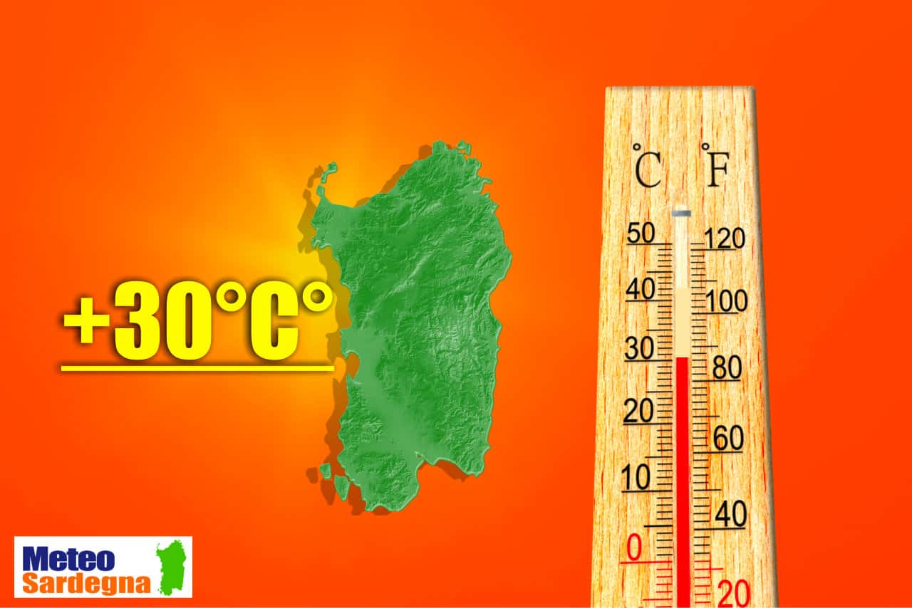 meteo sardegna con i primi 30 gradi - Meteo Sardegna, i primi 30 gradi di stagione tra pochi giorni