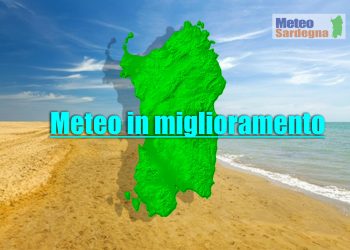 miglioramento meteo 350x250 - Giornata fantastica in Sardegna: rapido miglioramento meteo