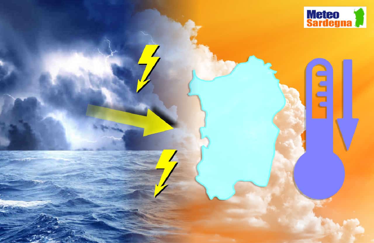 caldo temporali - Meteo: Sardegna sulla rotta di un VORTICE. Dal grande caldo ai TEMPORALI