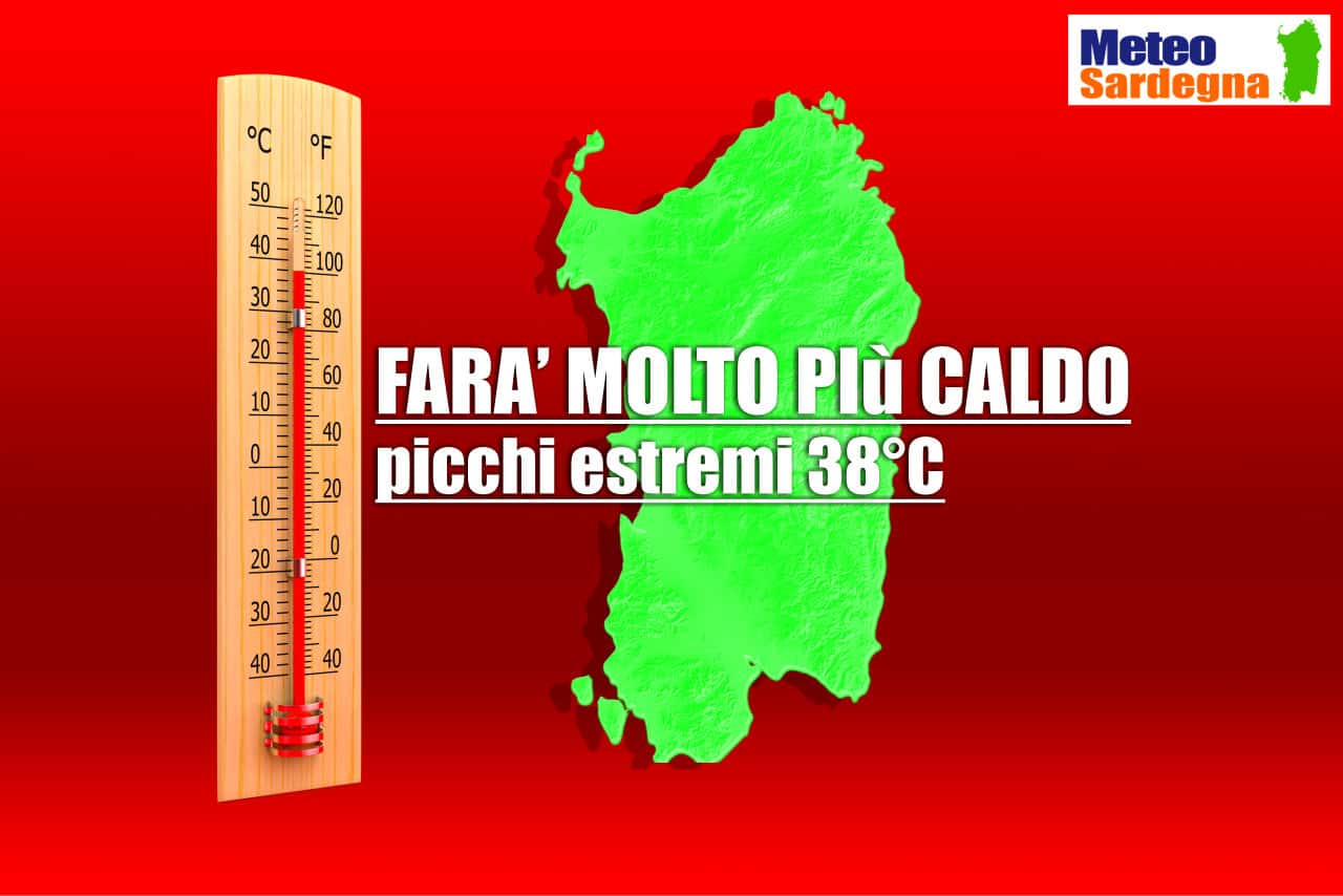 meteo con caldo africano - METEO Sardegna, dal fresco al caldo eccezionale, possibili picchi forse oltre i 38 gradi