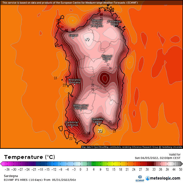xx model en 343 0 modez 2022053100 132 1177 1 - Meteo SARDEGNA ecco il Caldo Africano che tutti chiamano Hannibal