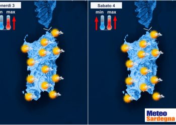 meteo sardegna previsioni meteo del 2 giugno 350x250 - Meteo Sardegna, la crisi del Caldo 2021. La parola fine