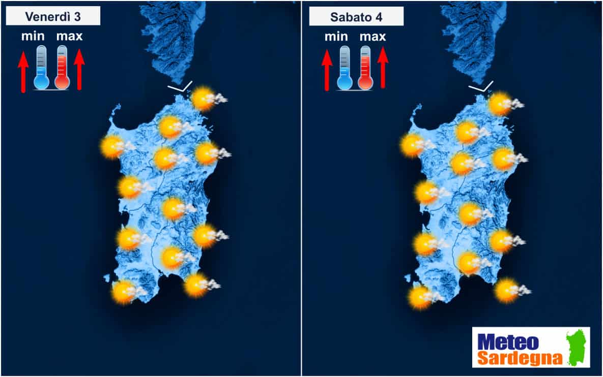 meteo sardegna previsioni meteo del 2 giugno - Meteo SARDEGNA, previsioni ad alta risoluzione sino al 6 Giugno. Caldo e refrigerio