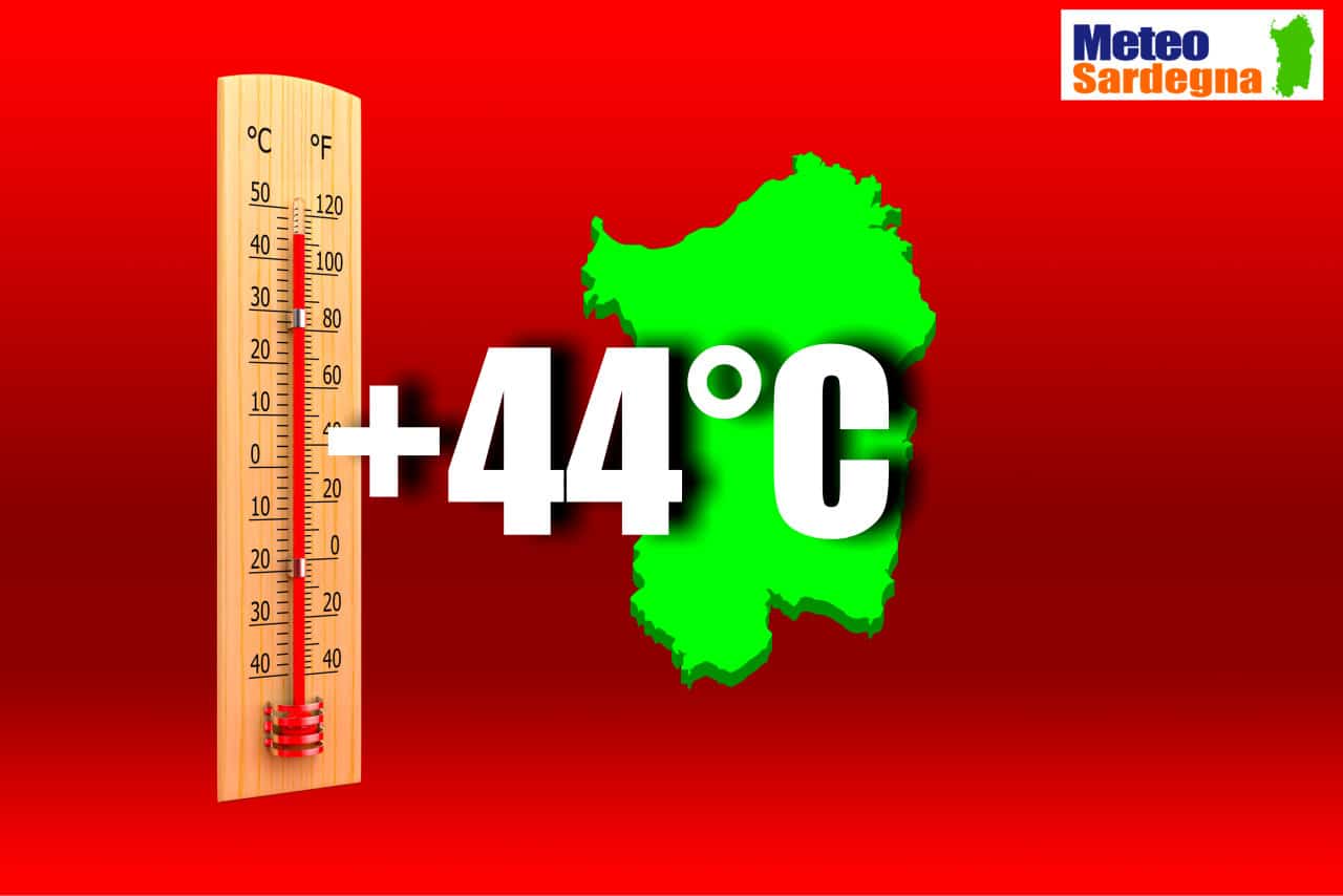 ondata di calore nel meteo sardegna - Meteo Sardegna, caldo da record: già 44 gradi. Bolle d’aria rovente anche prossimi giorni