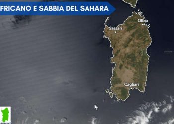 sardegna meteosat 350x250 - Meteo Sardegna nel cuore del ciclone mediterraneo: il cielo ribolle di nubi temporalesche