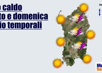 meteo sardegna caldo e temporali vzhsu7 mini 350x250 - SARDEGNA, grandine, caldo, nubifragi: meteo tropicale. Mare caldo come il Golfo del Messico