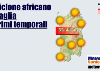 meteo sardegna caldo xhra h 350x250 - SARDEGNA, grandine, caldo, nubifragi: meteo tropicale. Mare caldo come il Golfo del Messico