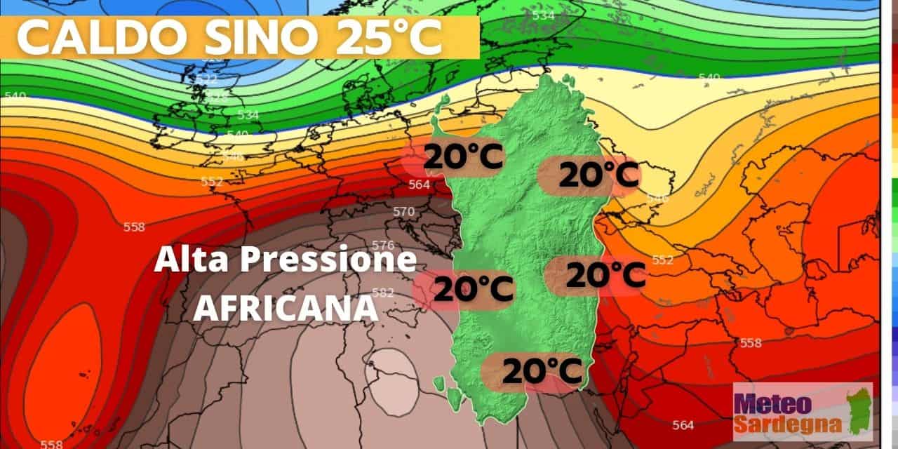 meteo sardegna alta pressione africana 455 - Meteo in Sardegna, le novità da qui a Capodanno