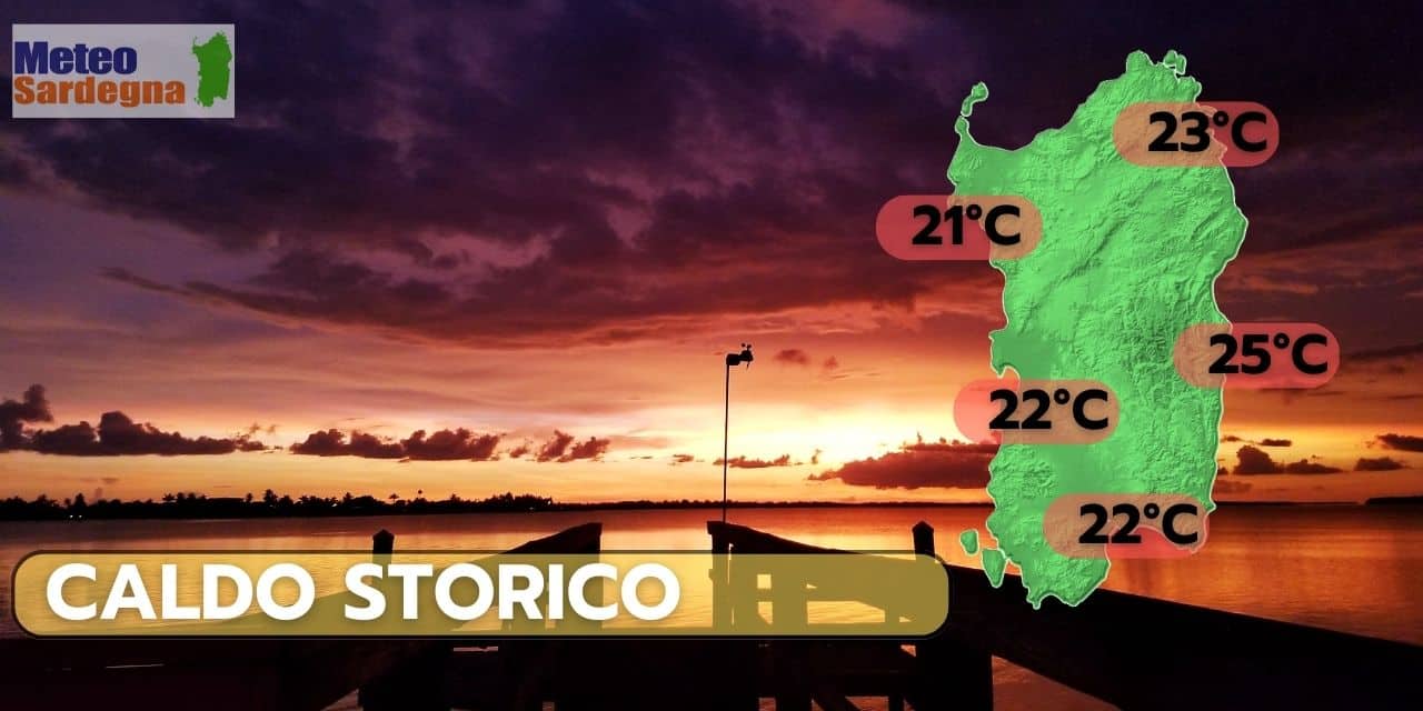 meteo sardegna caldo storico 45 - Meteo Sardegna, straordinaria ondata di calore in arrivo. Natale da record di caldo. L'Inverno a Gennaio